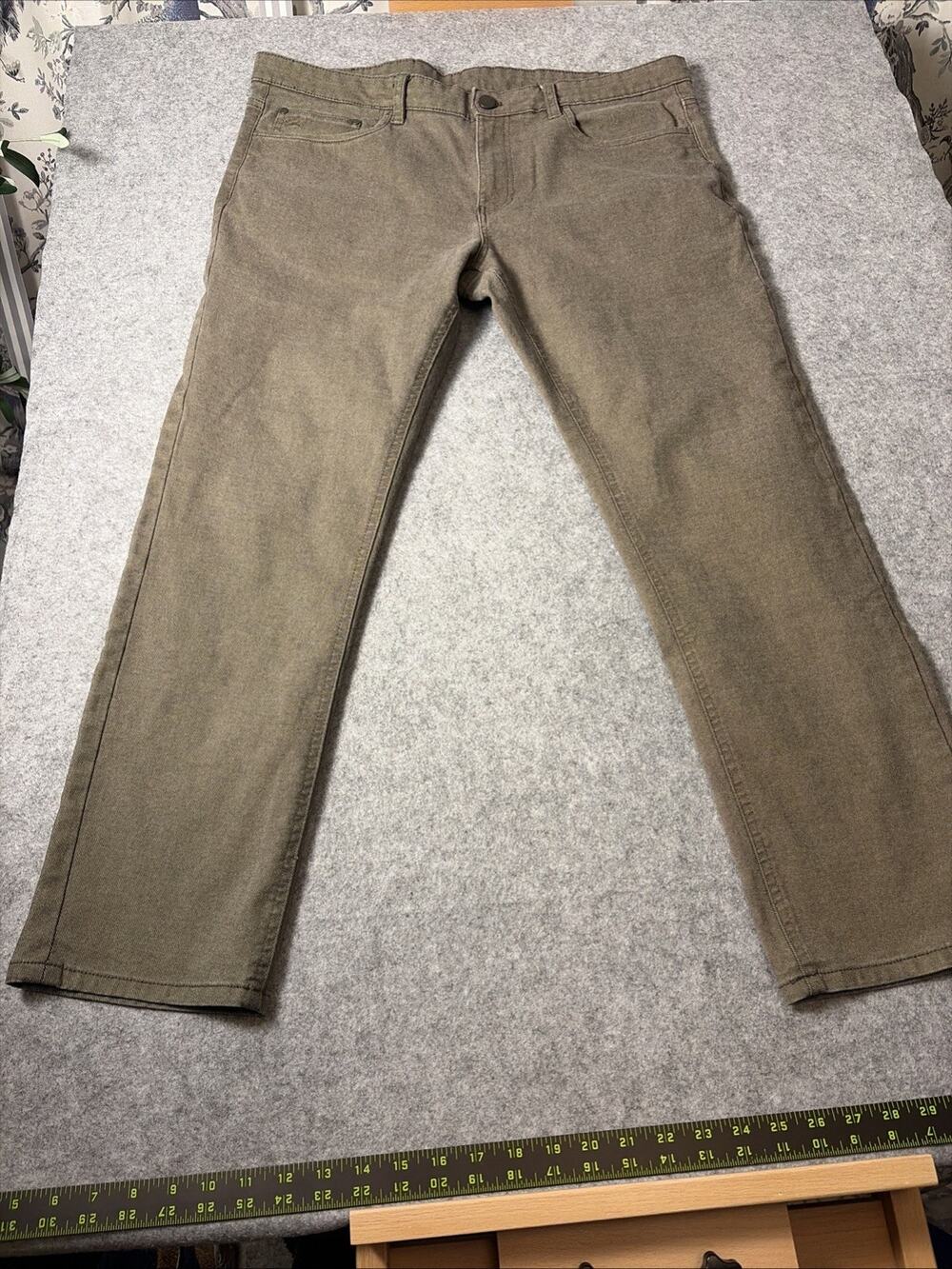 English Laundry Men's Jeans 36x31 Brown Stretch Straight Fit Denim Western